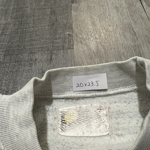 VTG Alaska The Final Frontier White/Grey Striped USA Juneau Travel Sweatshirt - Picture 6 of 6